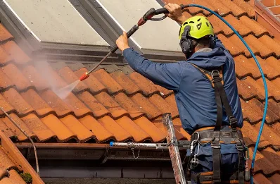 Démoussage et hydrofuge de toiture à Chars